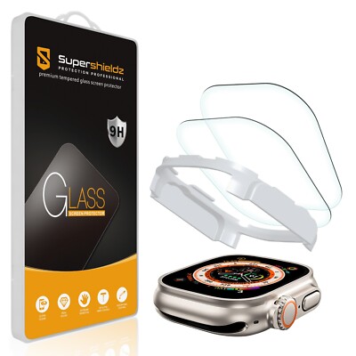 2X Anti-Glare Matte Tempered Glass Screen Protector for Apple Watch Ultra/2 49mm
