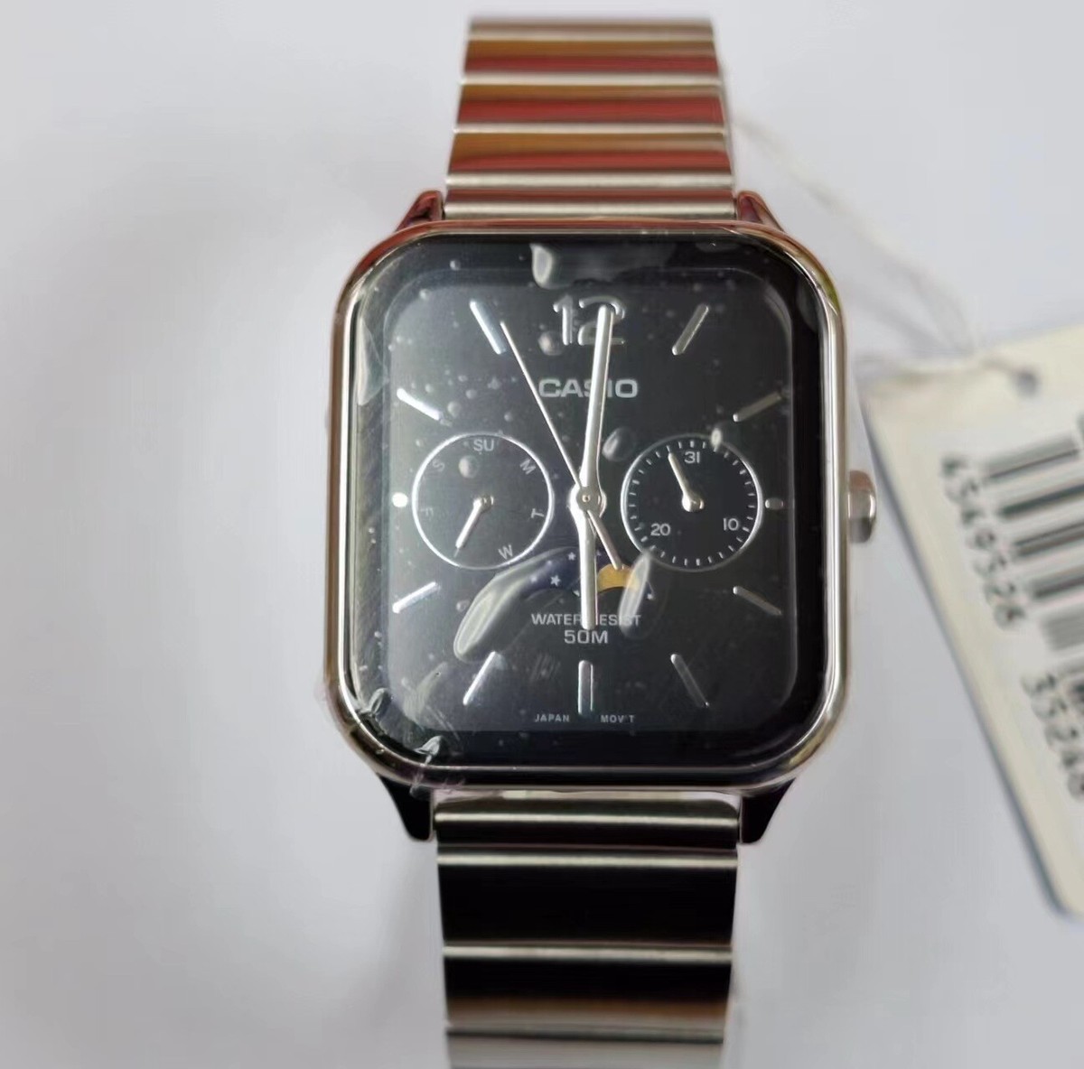 【新品】CASIO STANDARD MENS チプカシMTP-M305D-6A Casio MTP-M305D-6A Moonphase Quartz Stainless Steel Men's