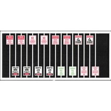 NEW Tichy Train 8314 Assorted Warning Signs 16 HO Scale FREE US SHIP