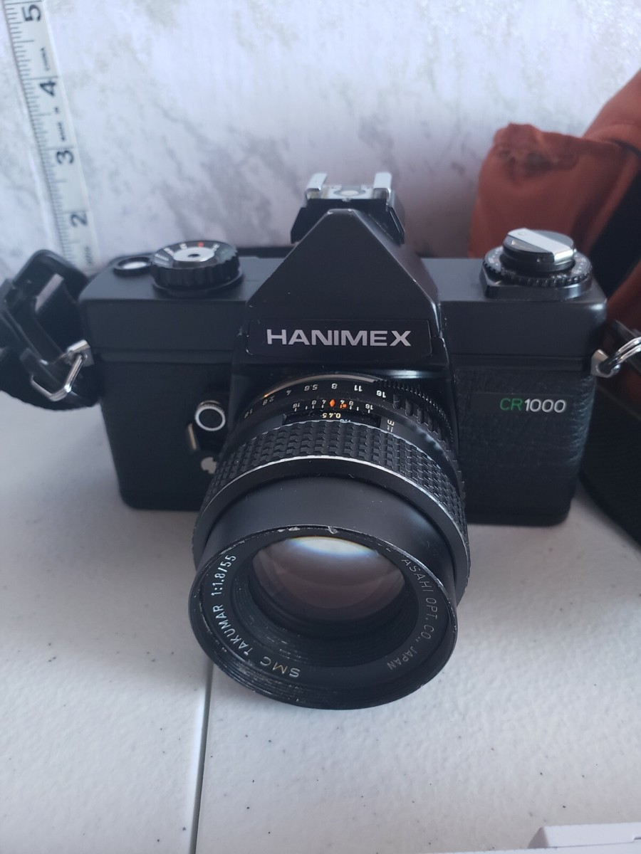Vintage Hanimex Cr1000 35MM Camera With extra Lens And Travel Case