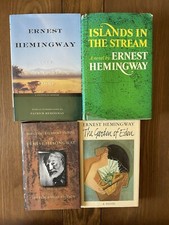Ernest Hemingway Lot of 4 HC Islands in the Stream Short Stories Garden of Eden