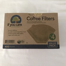 If You Care 4 Unbleached Coffee Filters 400 Count Box