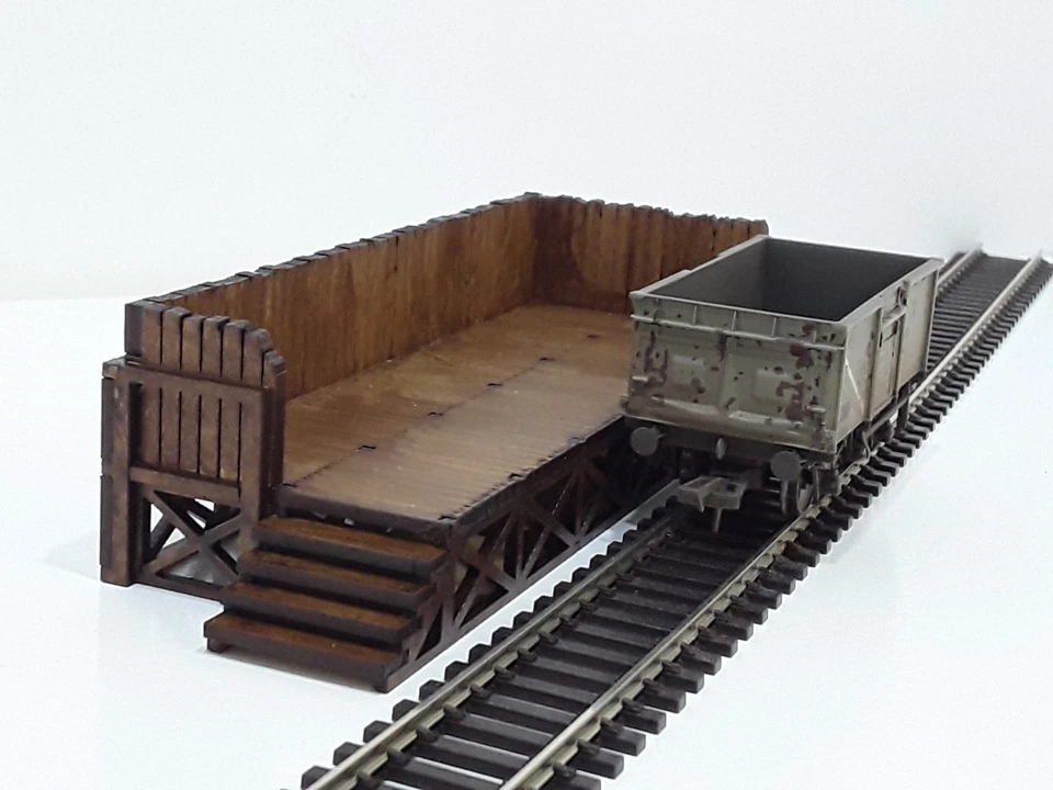 Laser Cut OO Gauge Railway Wooden Coaling Stage MDF Kit - Image 3 of 4