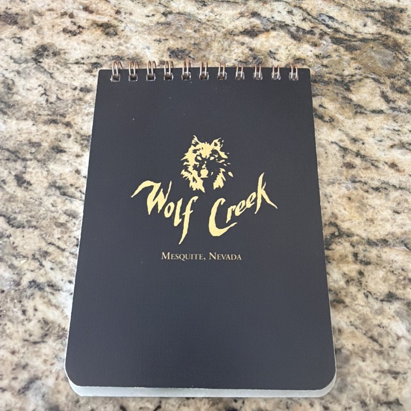 Wolf Creek Golf Club Yardage Guide, NEW, Perfect Condition