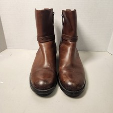 Blondo Zena Leather Boot Womens 8.5M Brown Fl...
