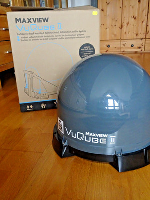 Maxview VuQube Auto II , Vollautomatische Satellitenanlagen mit 24 Zoll Led TV
