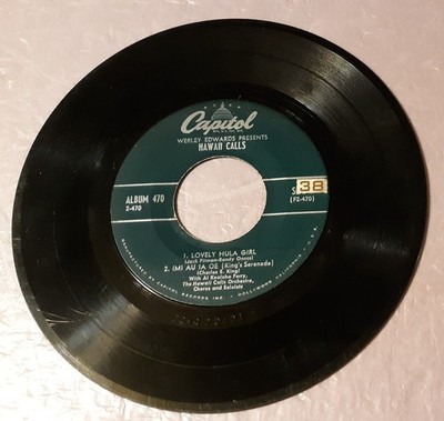 Hawaii Calls Lovely Hula/Ima Au Ia Oe/Ke Kali Nei Au 7'' Vinyl  Record 45rpm