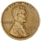 1917 S Lincoln Wheat Cent FINE - VERY FINE Condition Circulated Copper 1c Penny
