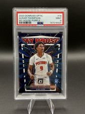Ausar Thompson 2023 Panini Donruss Optic RC My House Purple PSA 9 #18