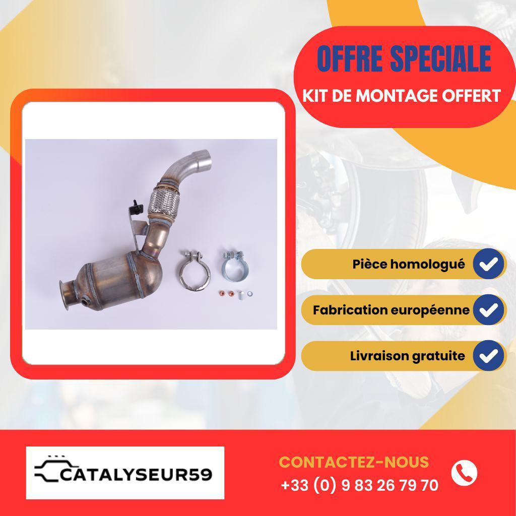 Catalyseur BMW 320 diesel pour valider le contrôle technique anti pollution