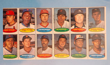 1974 Topps Stamps 12 Player Uncut Panel Bobby Murcer Lolich Monday Medich ⚾