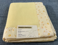 Northstar A Blanket By Chatham "Rallou" 36"x50" Yellow Satin Border Baby Blanket