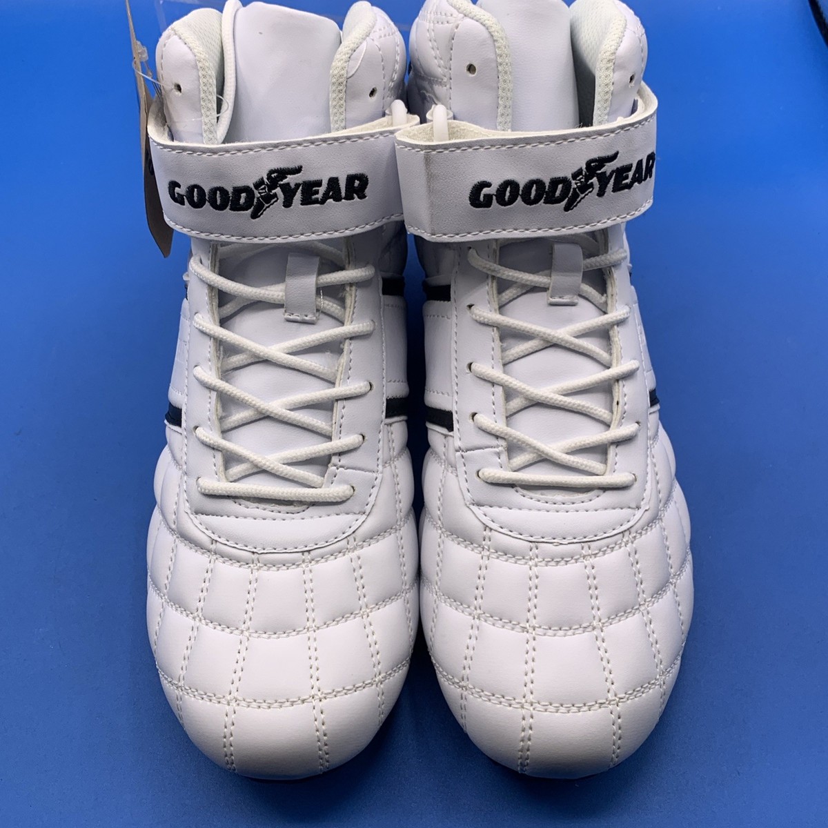 Goodyear Men's Clutch Strap White Lace Up Racing Shoes - Size US