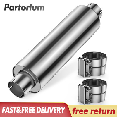 Heavy Duty 5'' In 5'' Out Diesel Exhaust Muffler 30'' Straight Through Stainless