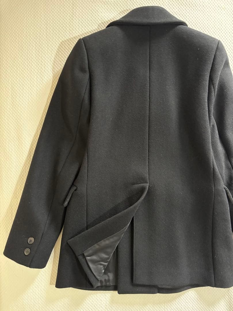 A.P.C. French Wool Peacoat M Black Made in France Unused Jacket