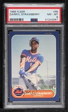 1986 Fleer Darryl Strawberry #96 PSA 8 11rv