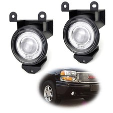 Projector Fog Lights Wled Halo Rings For 01-06 Gmc Yukon Denali Sierra 1500...