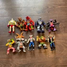 VTG TMNT Action Figure Lot 80s Krang Hothead Shredder Villains Damaged