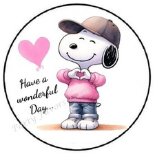 HAVE A WONDERFUL DAY BEAGLE ENVELOPE SEALS LABELS STICKERS PARTY FAVORS