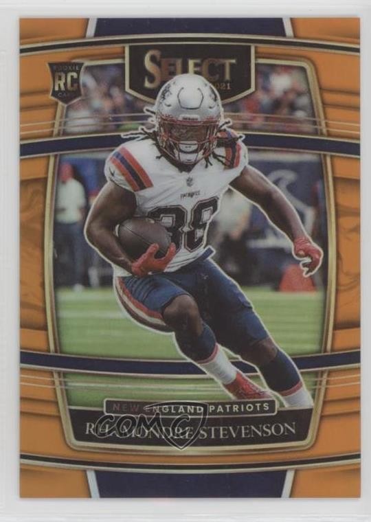 2021 Panini Select Concourse Orange Prizm 1/49 Rhamondre Stevenson #75 10p3