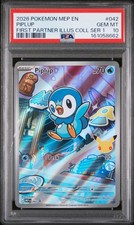 2026 POKEMON MEP FIRST PARTNER ILLUSTRATION COLLECTION #042 PIPLUP PSA 10