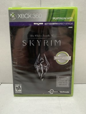 Xbox 360 The Elder Scrolls V Skyrim Platinum Hits SEALED New