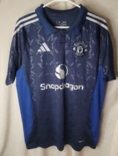 Manchester United Jersey Mens XL Soccer Snapdragon DXC Adidas Authentic Away
