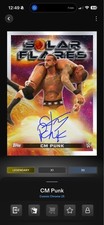 WWE Slam CM Punk Legendary Topps Cosmic Chrome Solar Flares Limited Edition /50