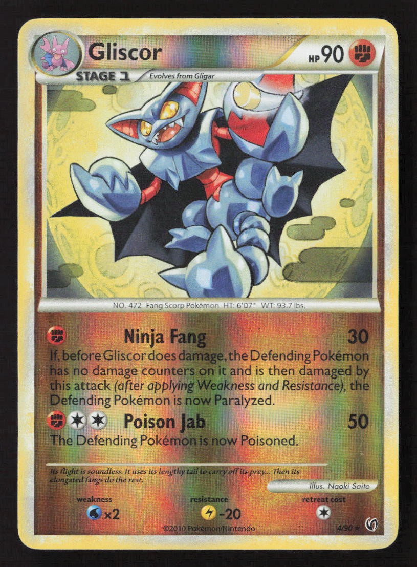 Gliscor Holo Rare Undaunted 4/90 NM