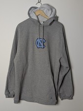 Jordan UNC North Carolina Tar Heels Hoodie XL Gray Made In USA 25x31