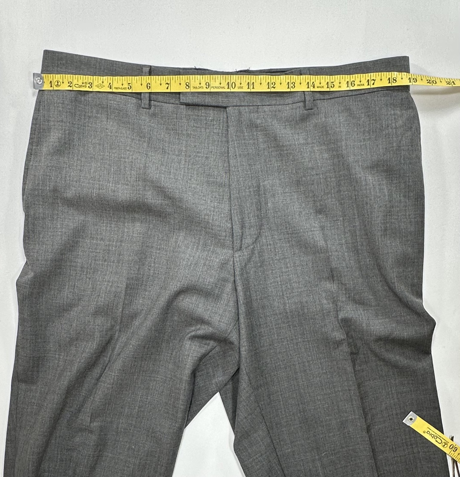 Hugo Boss Stretch Wool Regular Fit Dress Pants Gray 38/30 thumbnail 3