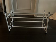 Richard's Teleskop-Schuhregal stapelbar/erweiterbar, 2 Ebenen - Beschreibung lesen