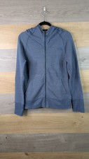 North Face Hoodie Womens Size Medium Blue Full Zip Outdoor Walking Activewear
