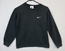 Vintage Nike Sweatshirt Crewneck Black Made in USA Youth Size M (Fits mens XS)