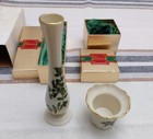 LENOX BUD VASE And VOTIVE Holly & Berry Pattern, Gold Trim, Incl Boxes,Beautiful — photo 2