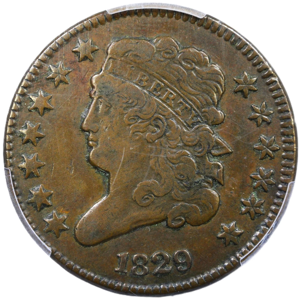 1829 1/2C PCGS VF30BN - Classic Head Half Cent - Great Type Coin - Image 3 of 4