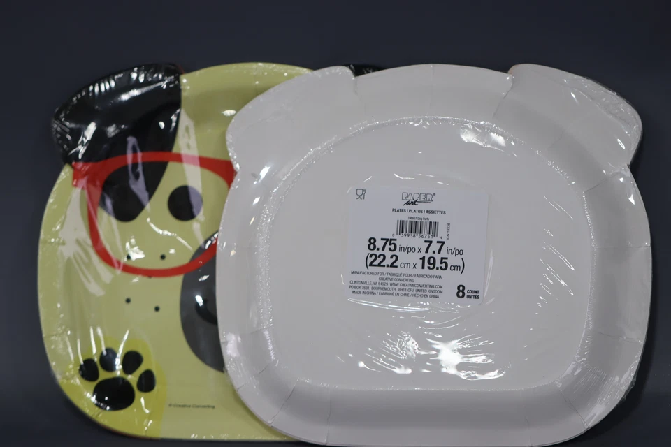 Dog Party Assorted 9 inch Lunch Plates - Party Supplies 8 count (pack of 3) - Image 3 of 3