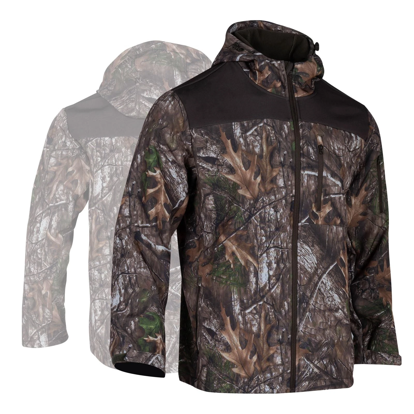 WISIGO Mens Camo Hunting Jacket Waterproof Softshell Fleece for Outdoor Sport...