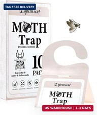 Clothing Moth Traps Extra Strength Hanging 10-Pack Pheromone Moth Killer
