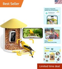 AI Birdfeeder with 1080p Camera - Capture and Identify Birds in Style