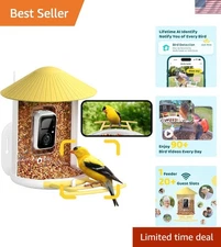 AI Birdfeeder with 1080p Camera - Capture and Identify Birds in Style