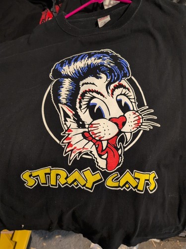 Stray Cats 2007 Tour Concert Shirt Black 2XL