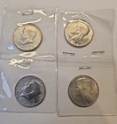 Kennedy Half Dollar, 40 percent silver, lot of 4 circulated coins