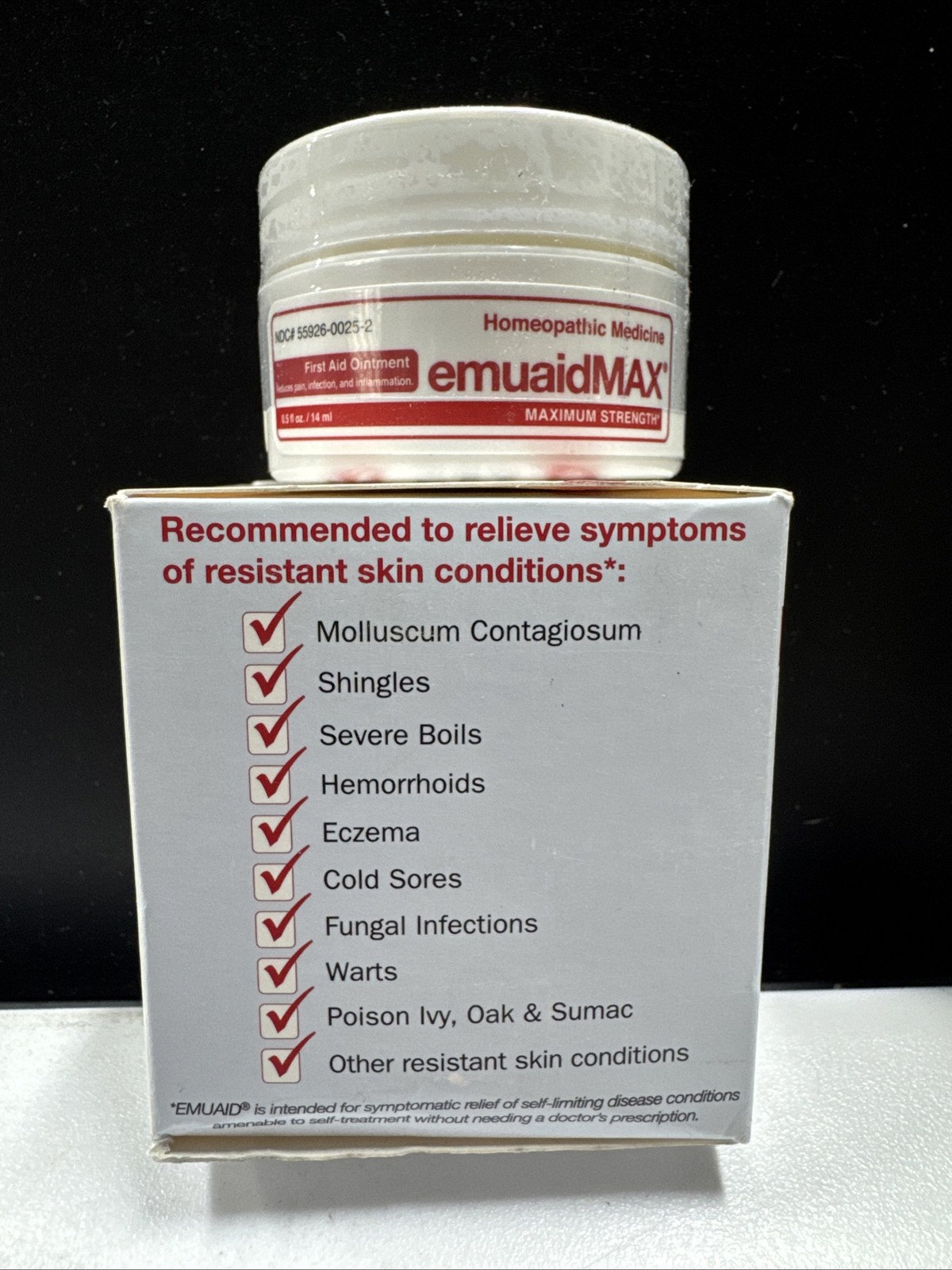 EMUAID Modern Homeopathic First Aid Ointment -💥0.5oz./14ml💥- Exp.07/2026.