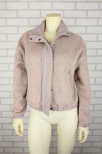 Vuori Zip Jacket Womens XS Pink Sherpa Fleece VW530 READ Blemishes Washed