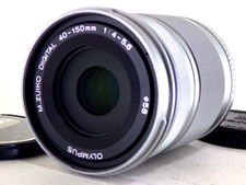 Olympus M.ZUIKO Digital 40-150mm f4-5.6 R ED MSC Silver AF Lens Camera SLR Japan