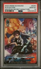 Weiss Schwarz GRADED ALICIZATION E097 SAO Secret Signature 10 PSA