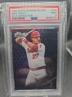 2020 Topps Chrome Black - Mike Trout #100 Blue Refractor PSA 9