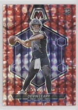 2024 Panini Mosaic Rookies Red Camo Mosaic Prizm Devin Leary #398 1ip2