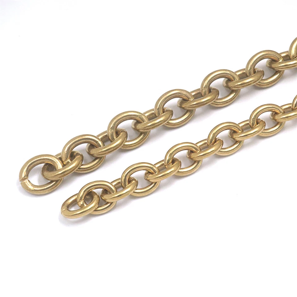 Metallkette aus Messing 1mm-4mm Ankerkette feine Kette Meterware Gliederkette - Bild 3 von 4